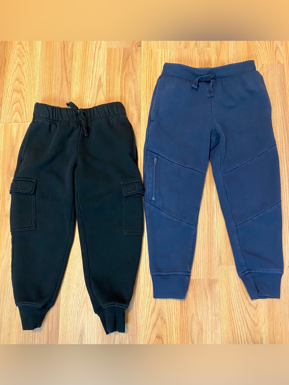 📚CHILDRENS PLACE BOYS FLEECE CARGO SWEATPANTS BUNDLE OF 2! JOGGERS SOFT SIZE 5/6